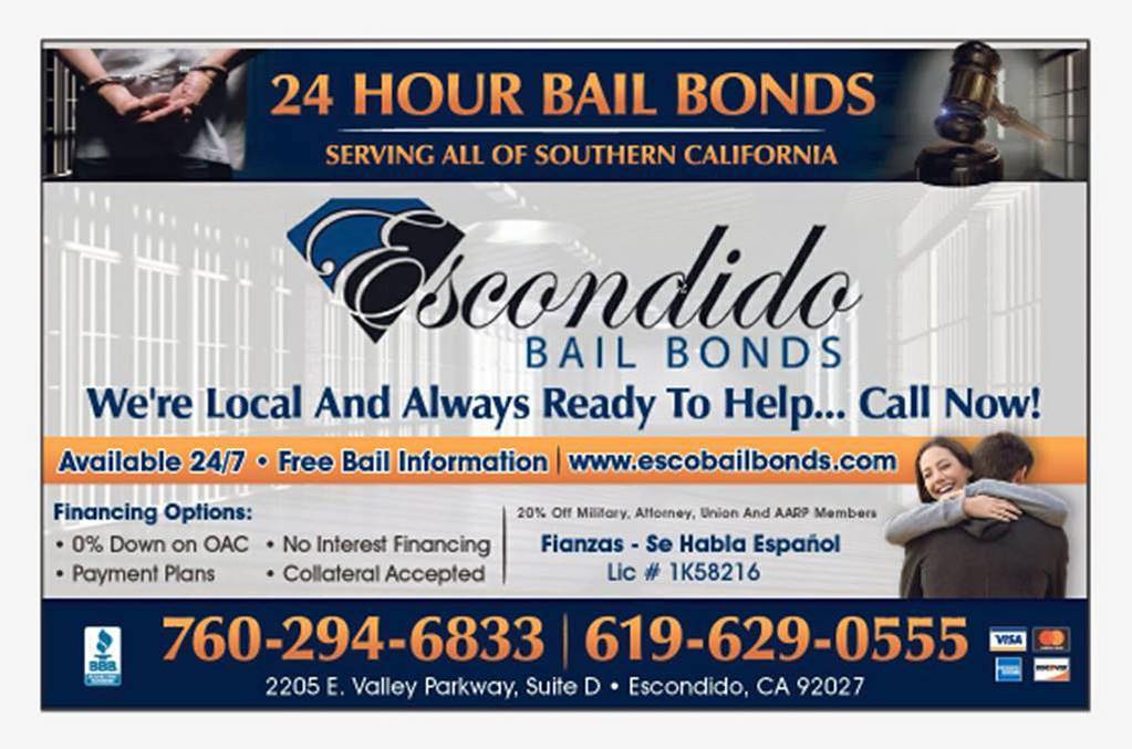 Bail Bonds in Escondido, cheapest bail bonds